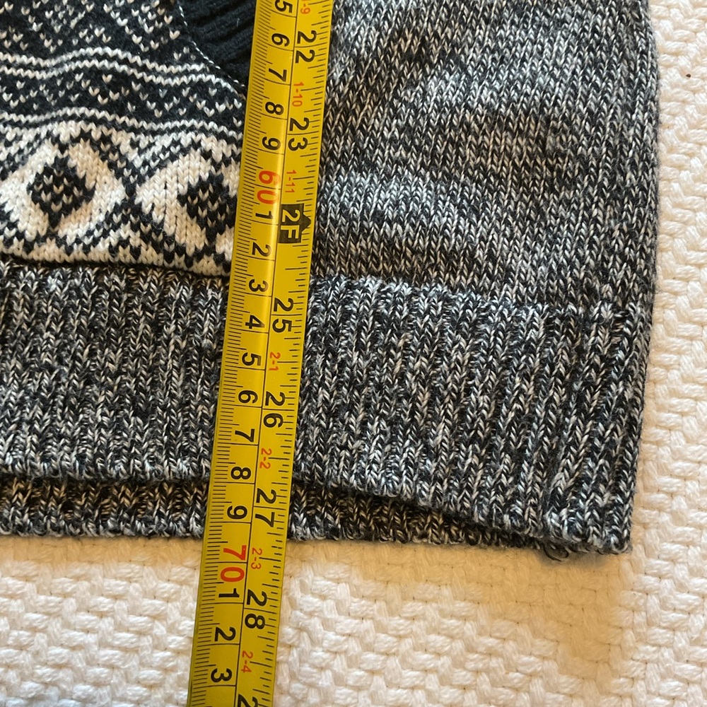 Nordic Fair Isle Zip Up Hoodie Cardigan Sweater - Picture 16 of 16